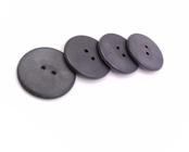 PPS double holes mini round button washable UHF RFID laundry tags for clothing linen