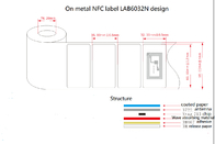 ISO14443A NFC fragile anti metal sticker tamper evident NFC tag disposable 213 RFID label