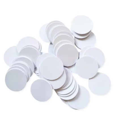 Round Coin Tag 125Khz Frequency Waterproof Tk4100 4168 T5577 25mm Mini PVC RFID Chip Card