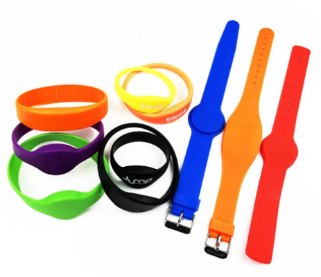 Factory Price Writable Waterproof Passive NFC Bracelet RFID Silicone Wristband , RFID wristband , NFC wristband