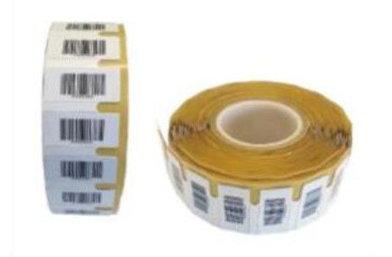 Flexible and printable on metal label, UHF RFID on metal tag , RFID label , UHF Fragile and flexible on metal label OMT007