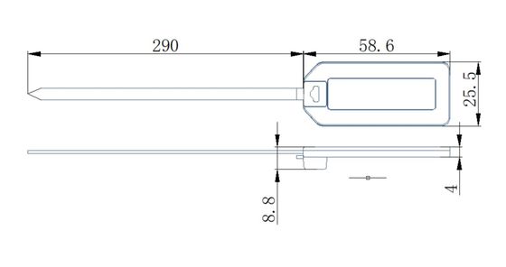 RFID UHF Lanyard tag , RFID reusable Cable tag , RFID zip tag HAT037S widely used in cylinders, tanks, kegs and tools , RFID hard tag