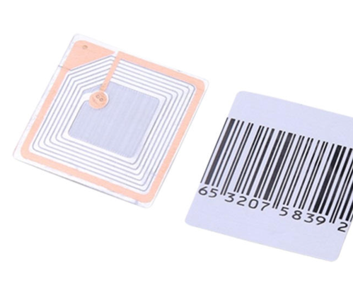 40*40mm Barcode Adhesive Security 8.2Mhz EAS RF Soft Label for Supermarket EAS Systems , RF LABEL