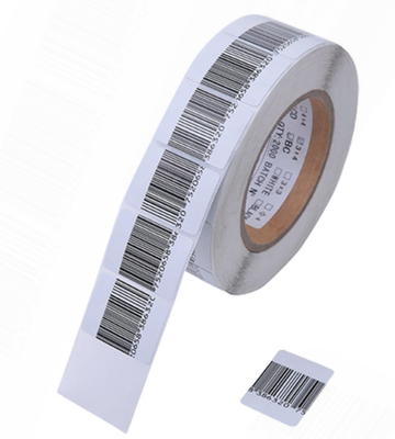40*40mm Barcode Adhesive Security 8.2Mhz EAS RF Soft Label for Supermarket EAS Systems , RF LABEL