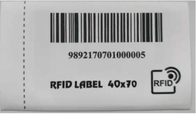 Polyester RFID Tags For Garments 40*70mm