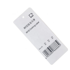 105*35mm Clothing Passive RFID Hang Tag For Clothing Store Managem