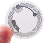 Waterproof Rfid Label Diameter 40mm Stickers 13.56mhz Round Size