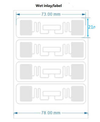 Long Range RFID Tags ISO18000 6C Inlay UHF LAB9662  9