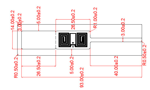 UHF RFID Jewelry label LAB103S , Passive Jewelry Tamper proof Tracking Security UHF Rfid Tag Jewellery Label