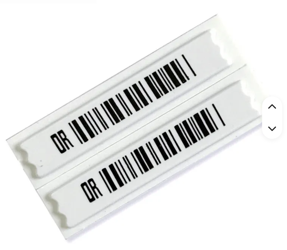 AM LABEL , Retail Security Anti-Theft 58 KHz EAS Soft Tag Strips AM Soft Label Barcode Alarm Sticker for Shopping Mall ASC+chip Material