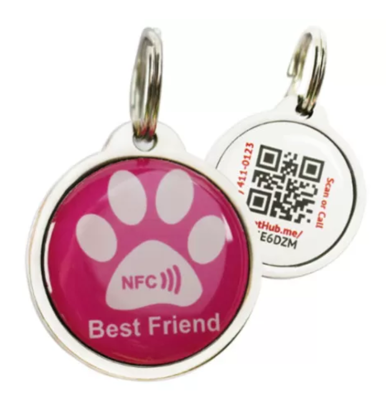 13.56MHZ Anti Lost RFID Pet Tag QR Code 213 EpoxyFor Dog Cat , RFID pet tag