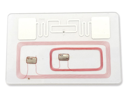 ISO11784 White LF HF UHF Hybrid RFID Hard Tag Combo Cards NFC PVC