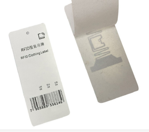 70*30mm Paper Clothing RFID Hang Tag Apparel Clothes 960MHZ